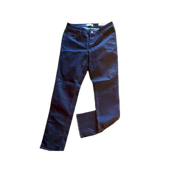 NWT Ann Taylor Loft Mid Rise Skinny Jeans in Dark Stone Wash Blue - Curvy Straig